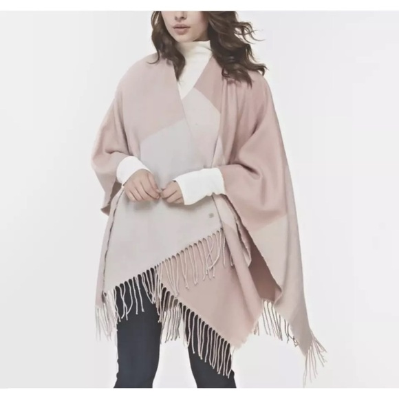 New Soia & Kyo Fringe Wrap Shawl Scarf Pashmina Soft Colorblock Womens One Size - Picture 1 of 4